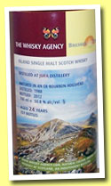 Isle of Jura 24 yo 1988/2012 (50.8%, The Whisky Agency & Bresser & Timmer, bourbon barrel, 251 bottles)